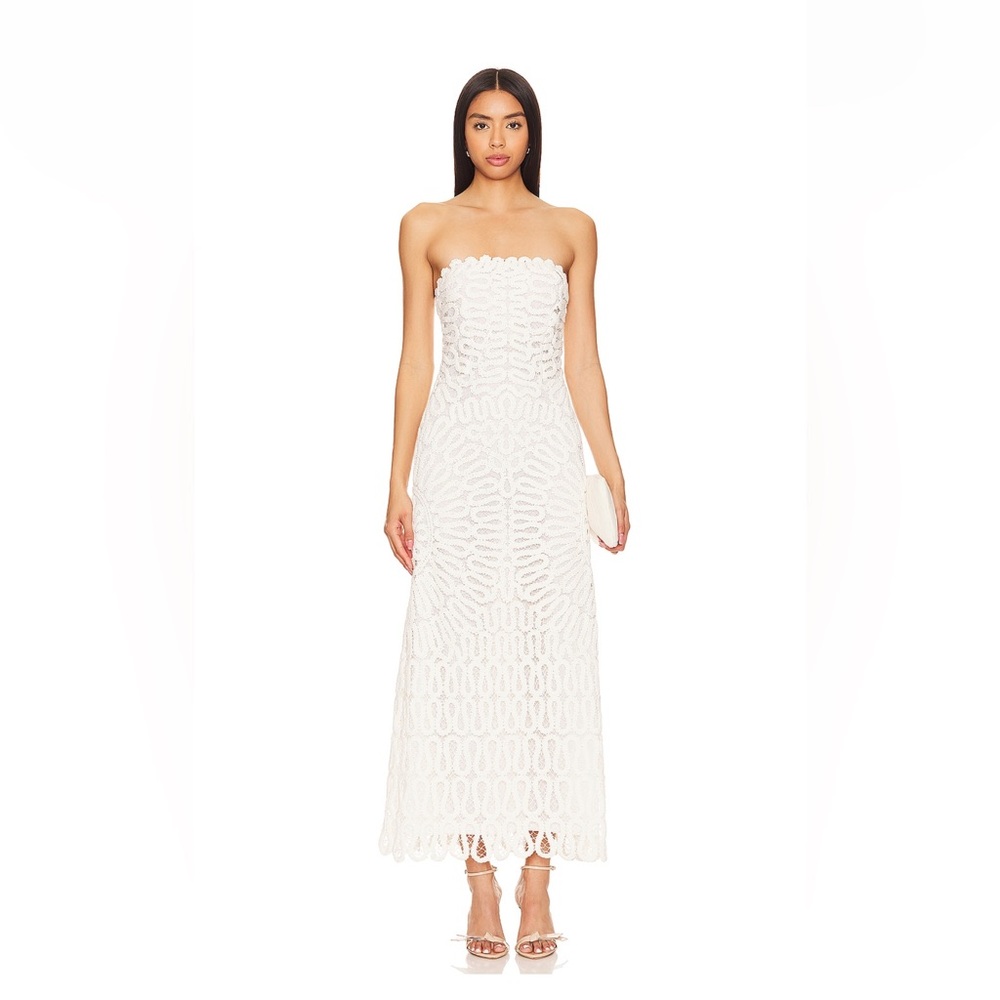 Simkhai Elise Midi dress, worn once for a few hours, in perfect condition